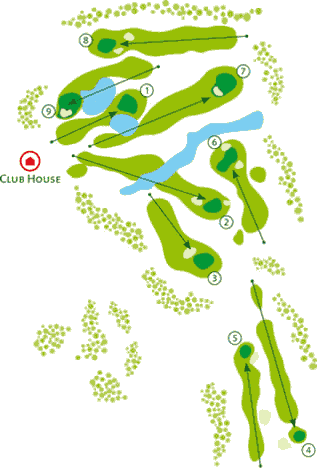 Balaia Golf Course layout