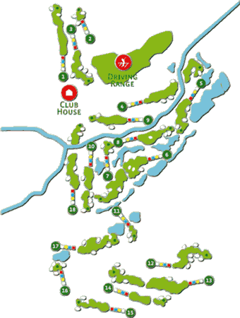 Faldo Golf Course layout