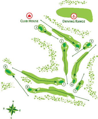 Pine Cliffs Golf Course layout