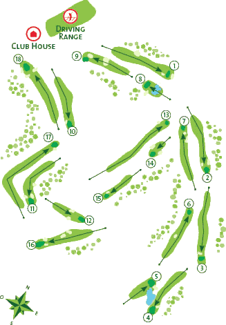 Pinhal Golf Course layout