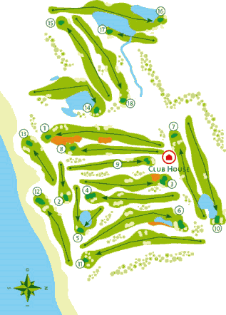 Quinta da Ria Golf Course layout