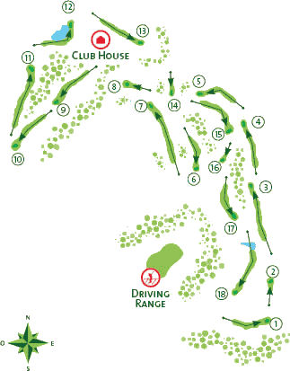 Quinta do Lago North Golf Course layout