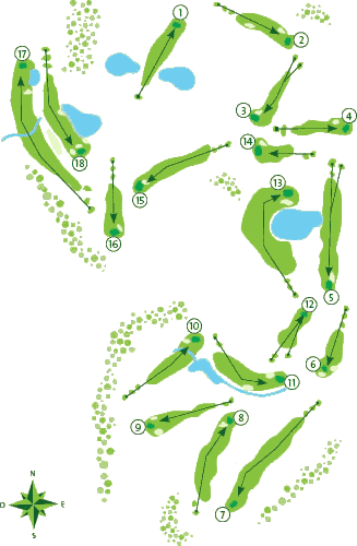 Silves Golf Course layout