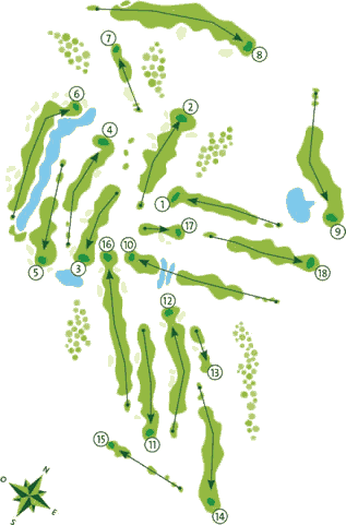 Vale do Lobo Ocean Golf Course layout